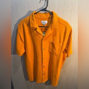 Goodfellow & Co Men's Vibrant Orange Casual Button Down Shirt NWT